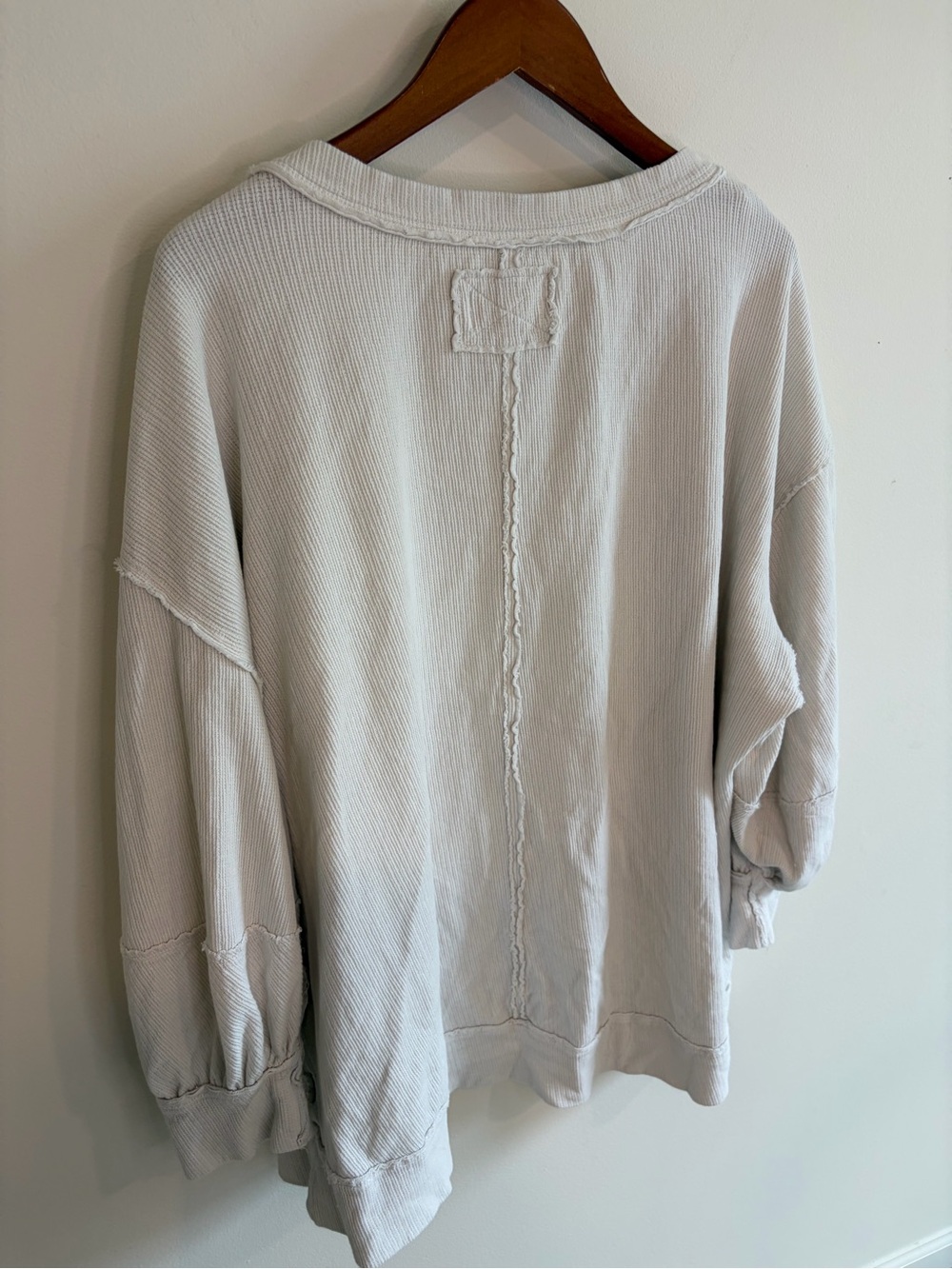 We The Free Total Eclipse Tee Size XL Ivory Oversized Pullover - Picture 13 of 14